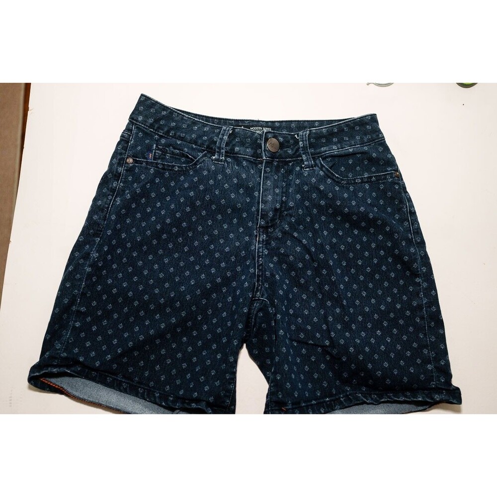 Vintage Lee jean shorts modern series curvy Fit womens 8 med denim patterned